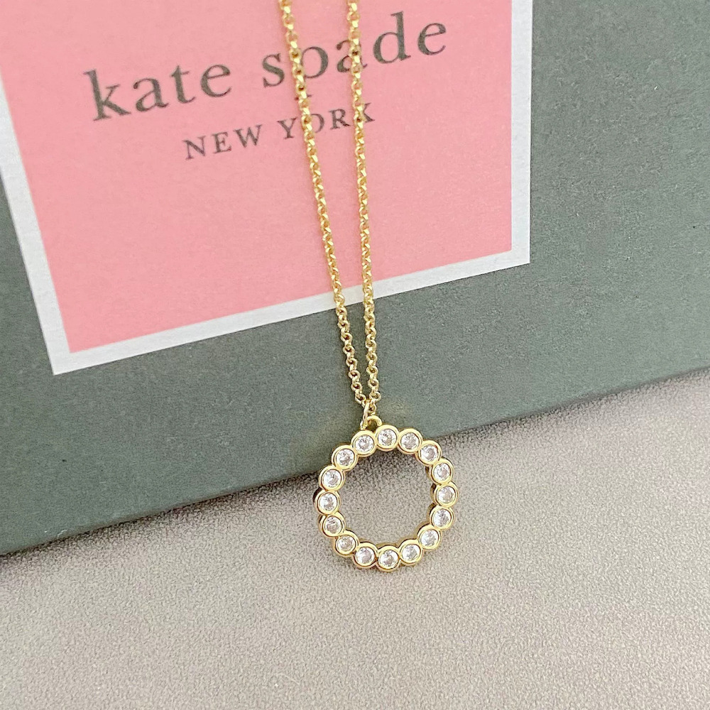 kate spade Geometric Rhinestone Necklace